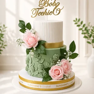 2-Tier Elegant Wedding Cake | Engagement & Anniversary Cake | 08
