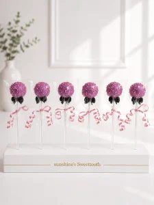 Purple Kuromi Cake Pops | Sanrio Theme Cake Pops | 01