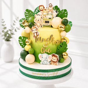 Safari Animals Birthday Cake | Jungle Cake | 06