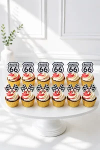 Lightning McQueen Racing Cupcakes | 6-Piece Set | 01