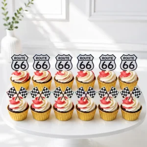 Lightning McQueen Racing Cupcakes | 6-Piece Set | 01