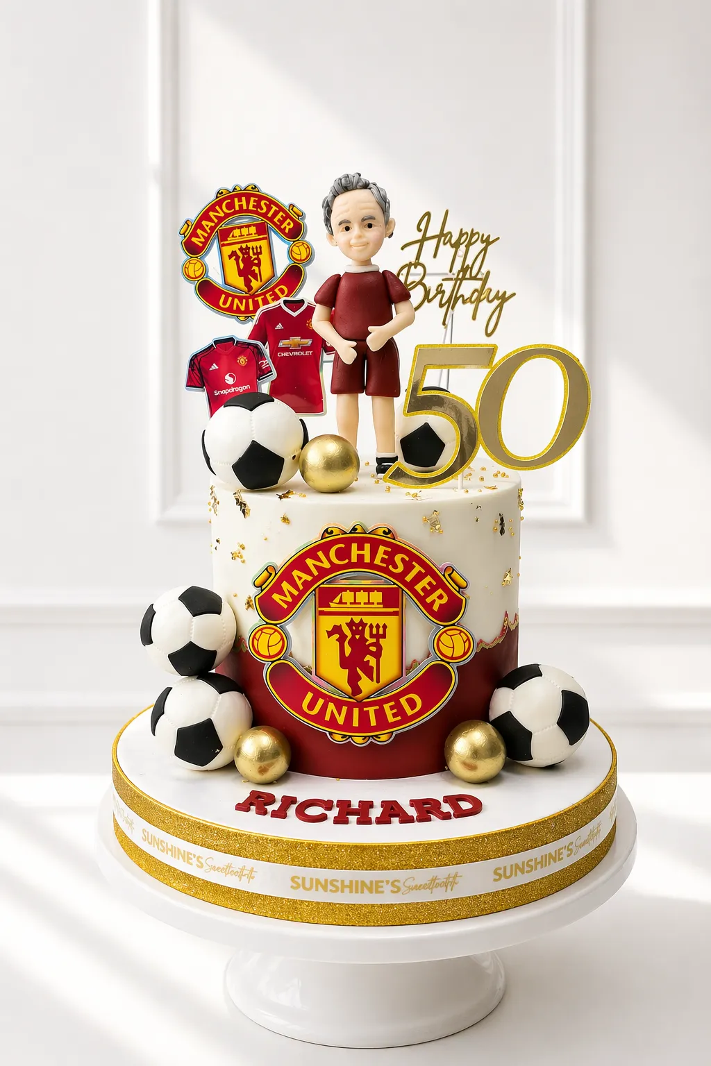 Manchester United Birthday Cake | Football Theme Cake | 01