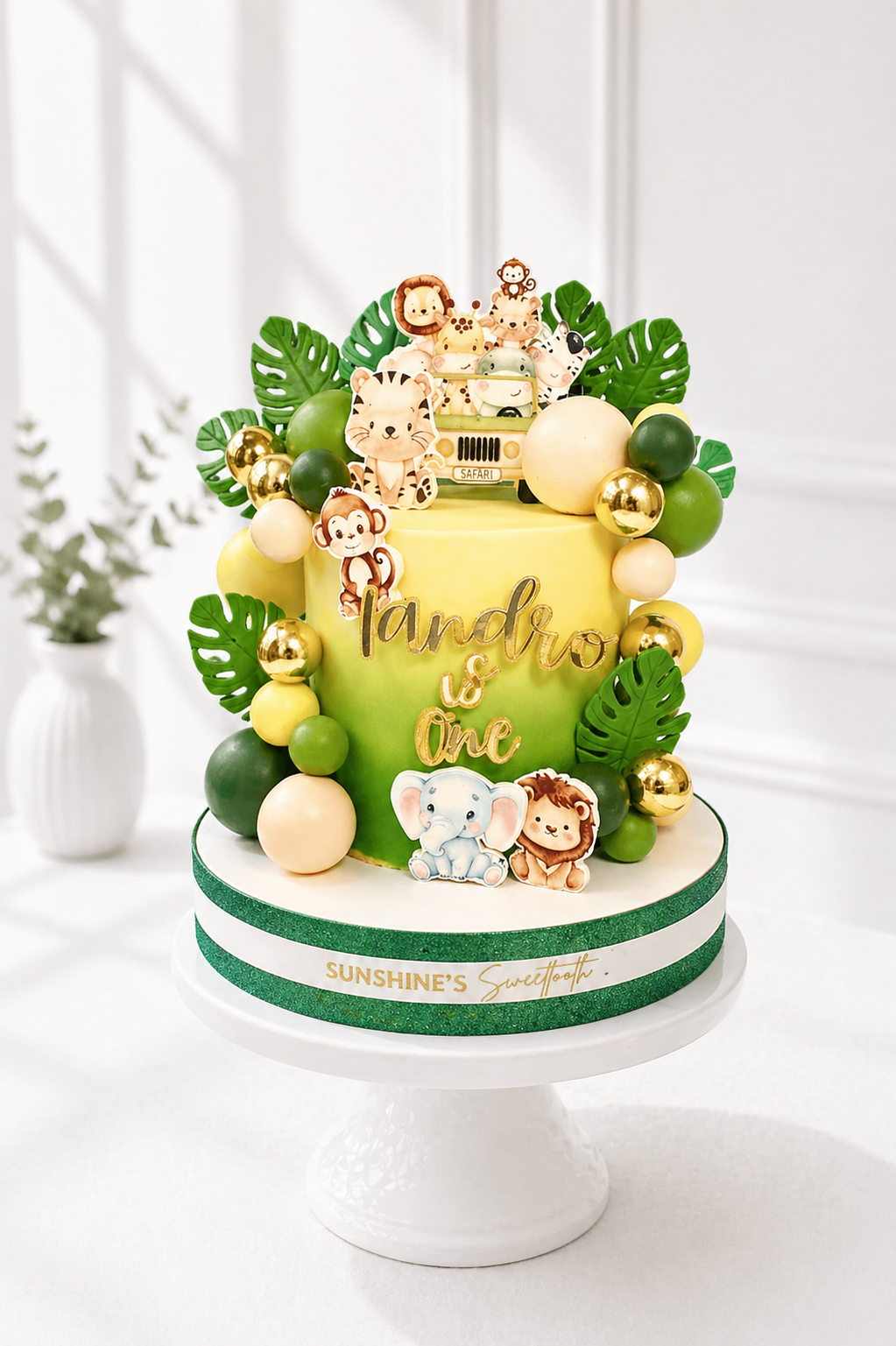 Safari Animals Birthday Cake | Jungle Cake | 06