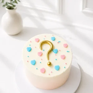 He or She Cake | Midi Gender Reveal Cake | 02