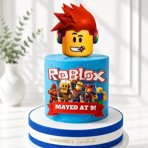 Roblox Birthday Cake | Gaming Theme Cake | 09
