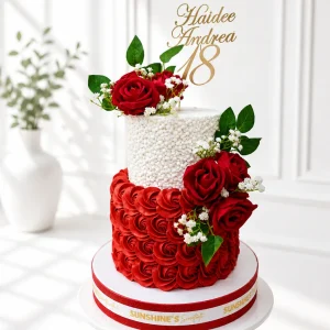 2-Tier Elegant Debut Cake | 18th Birthday Cake | 01