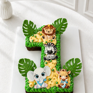 Safari Animals Birthday Cake | Jungle Cake | 07