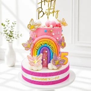 Fairy Birthday Cake | Floral Butterfly Cake | 09
