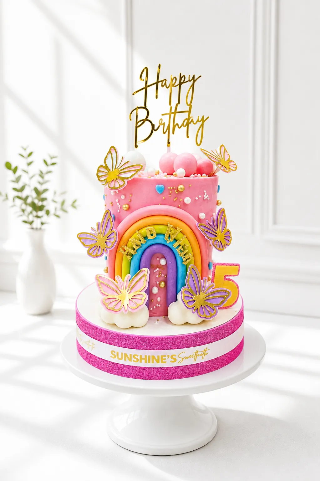 Fairy Birthday Cake | Floral Butterfly Cake | 09