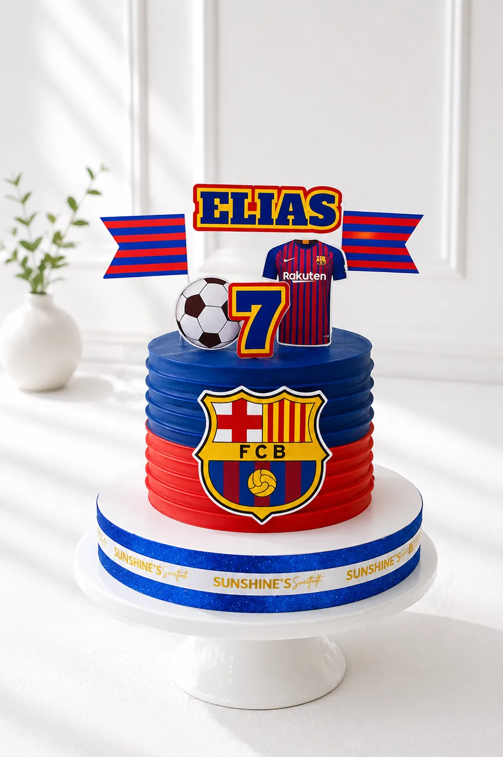FC Barcelona Birthday Cake | Football Theme Cake | 01