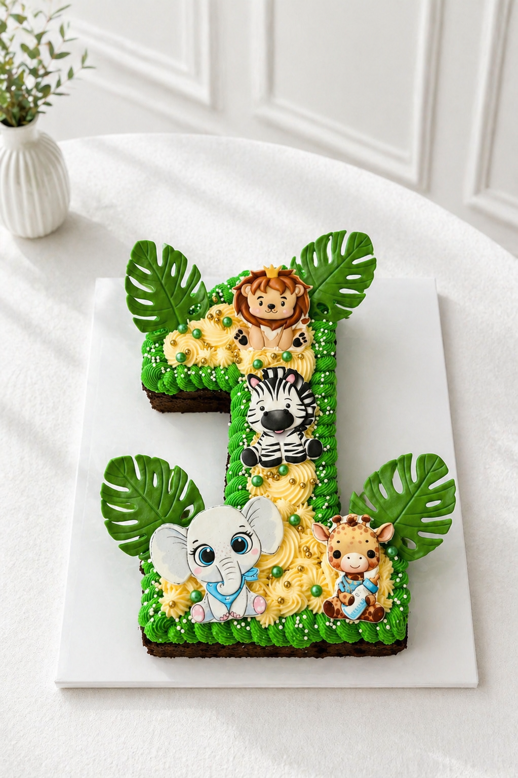 Safari Animals Birthday Cake | Jungle Cake | 07
