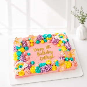 Rectangle Unicorn Cake 01