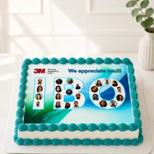 Logo Cake | Rectangle Corporate Cake 02