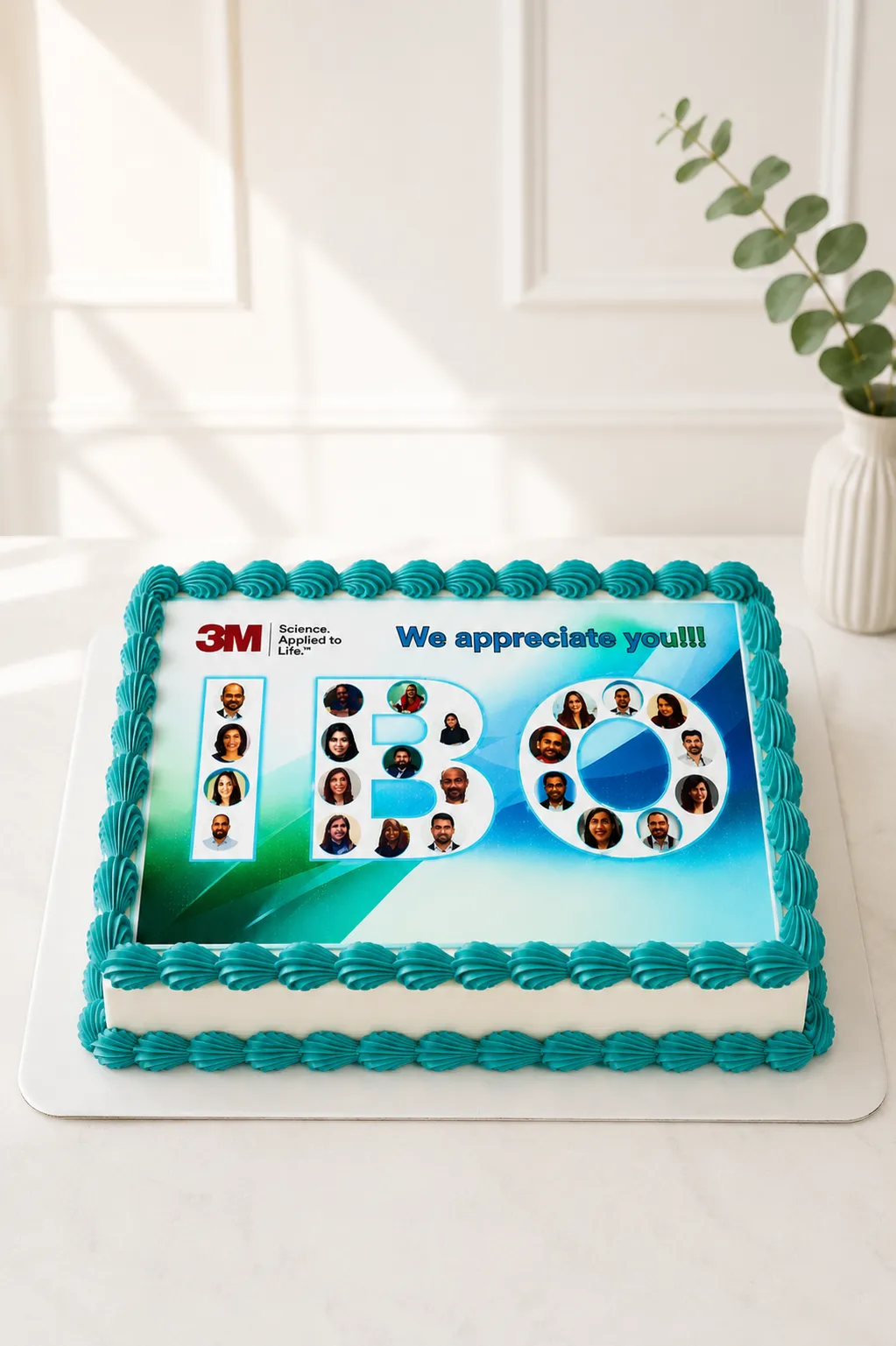 Logo Cake | Rectangle Corporate Cake 02