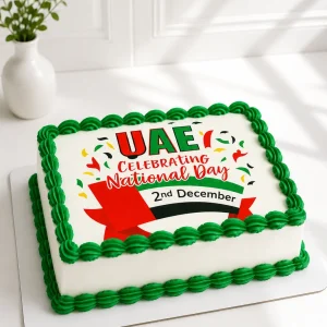 UAE National Day Cake | Rectangle Corporate Cake 01