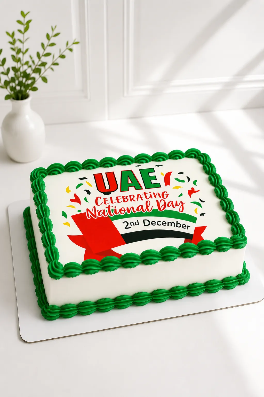 UAE National Day Cake | Rectangle Corporate Cake 01