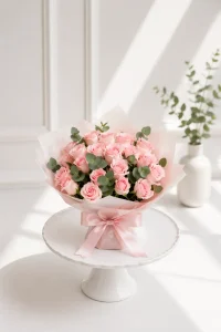 Pink Roses Bouquet 01