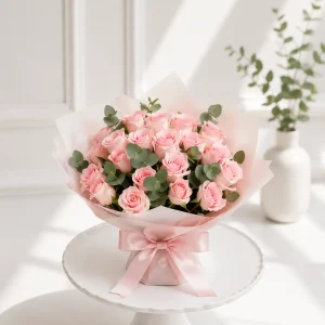 Pink Roses Bouquet 01