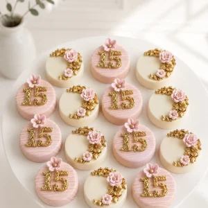 Golden Floral Oreo Pucks 01